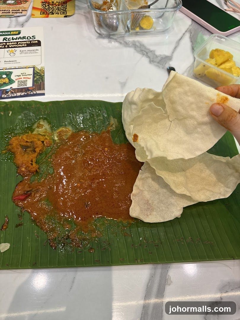 Indian Food on Banana Leaf
