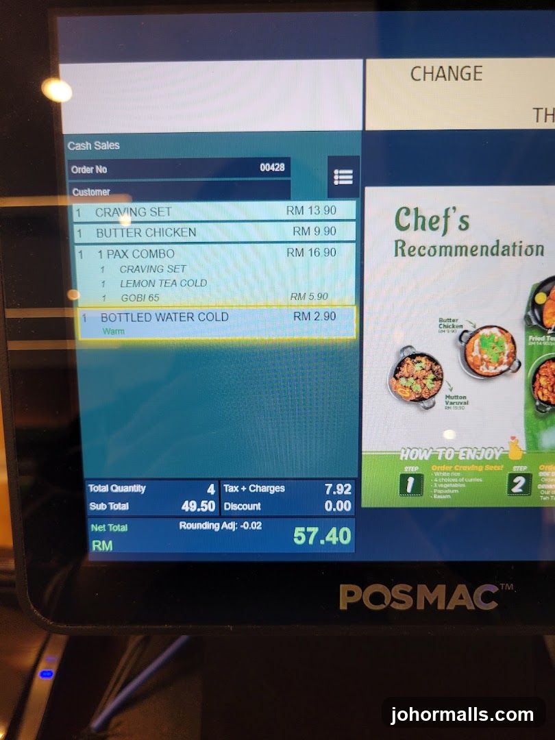 Point of Sale Screen
