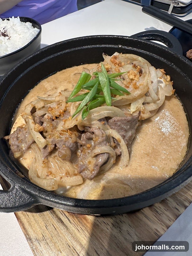 Beef and Onion Dish with Rice