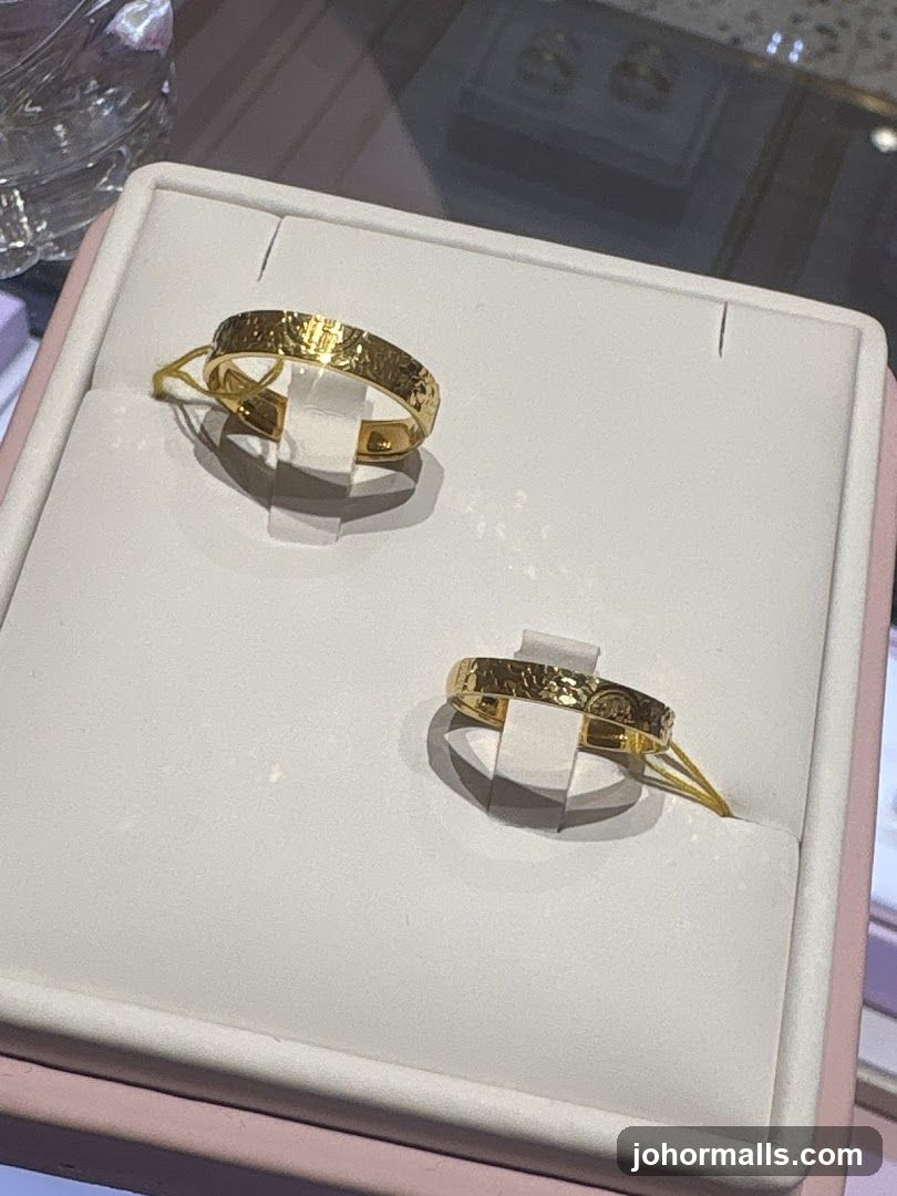 Gold Rings Display