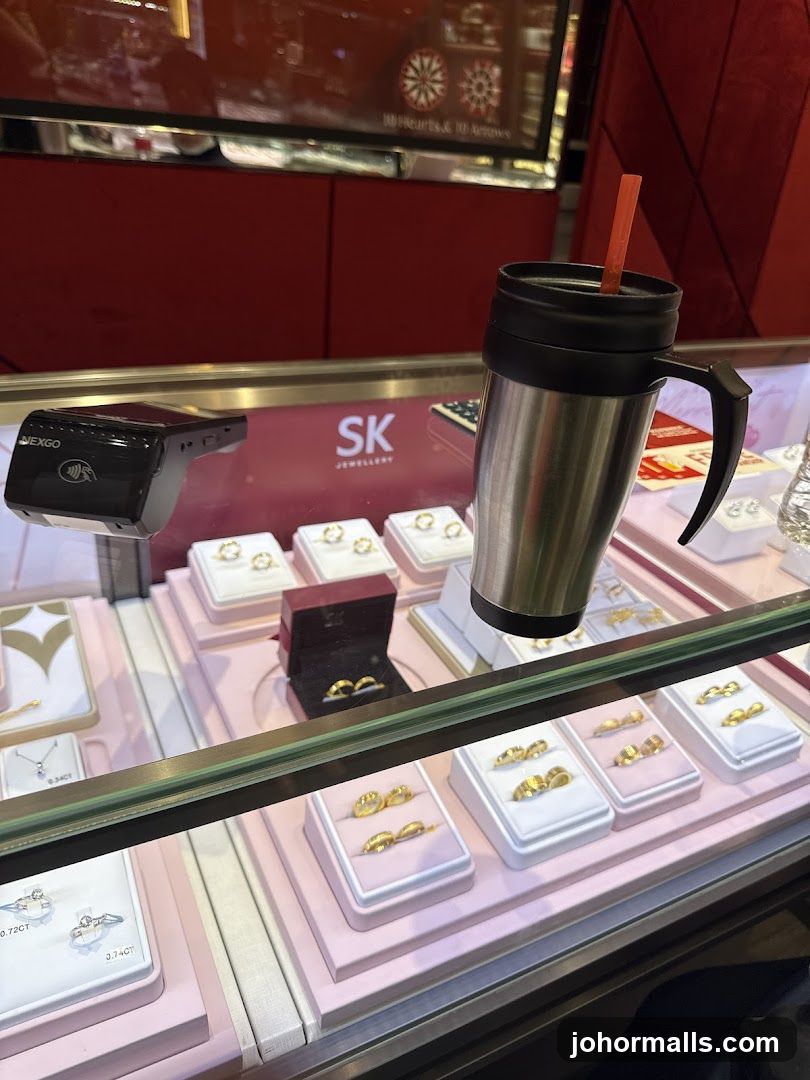 Jewelry Display with Payment Terminal