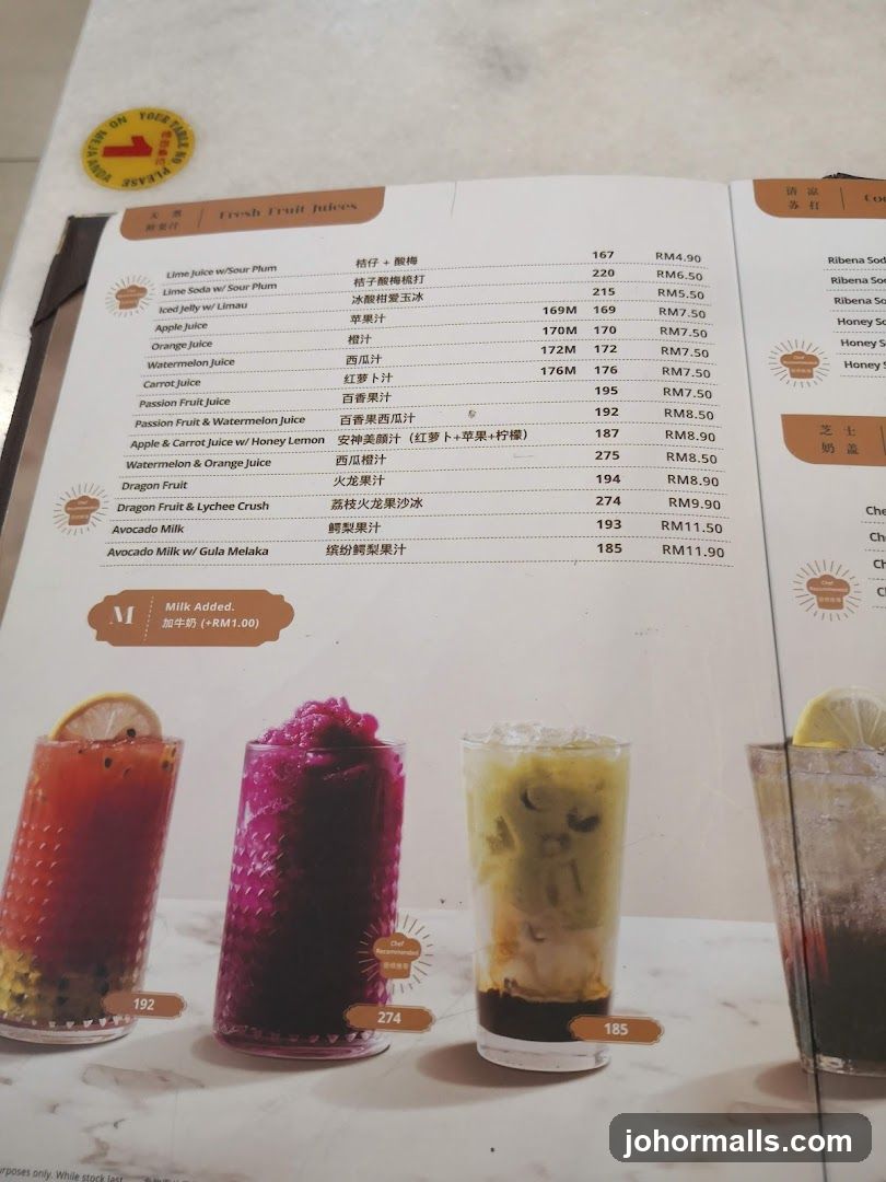 Fresh Fruit Juices