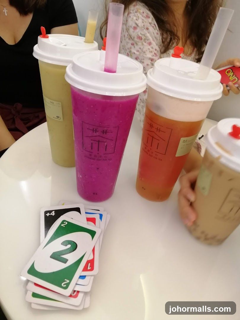 Drinks and Uno Cards