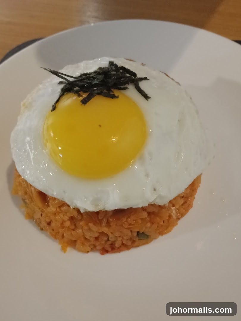 Kimchi Fried Rice with Fried Egg