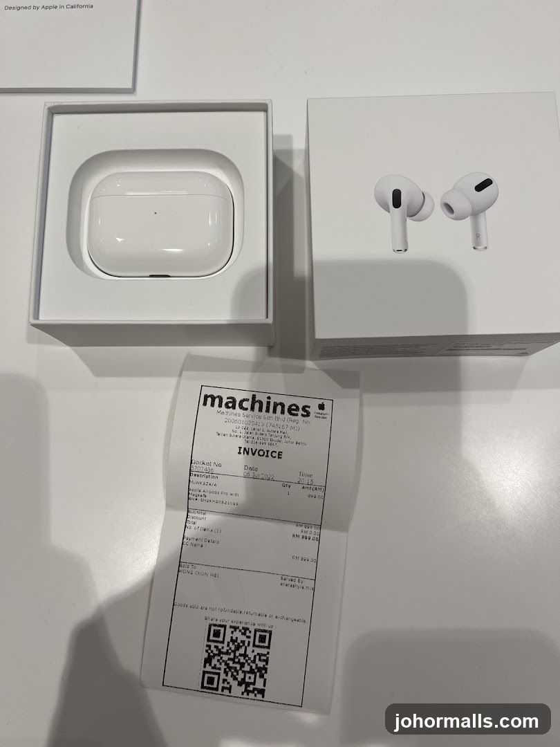 Apple AirPods Pro Invoice
