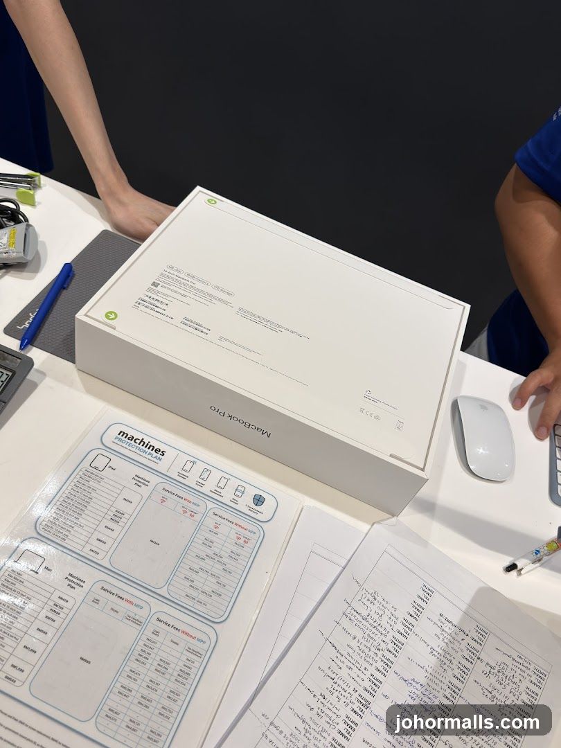 MacBook Pro Box and Service Plan