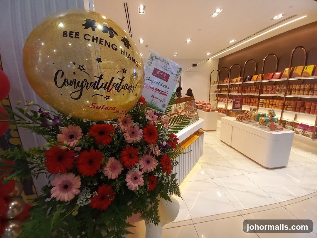 Grand Opening Flower Arrangement and Store Interior