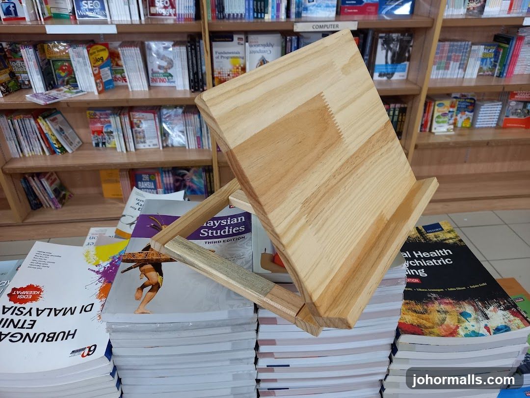 Wooden Book Stand with Books