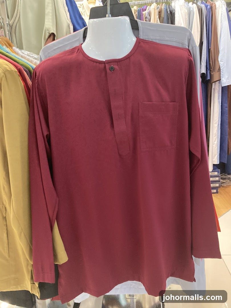Maroon Kurta on Mannequin