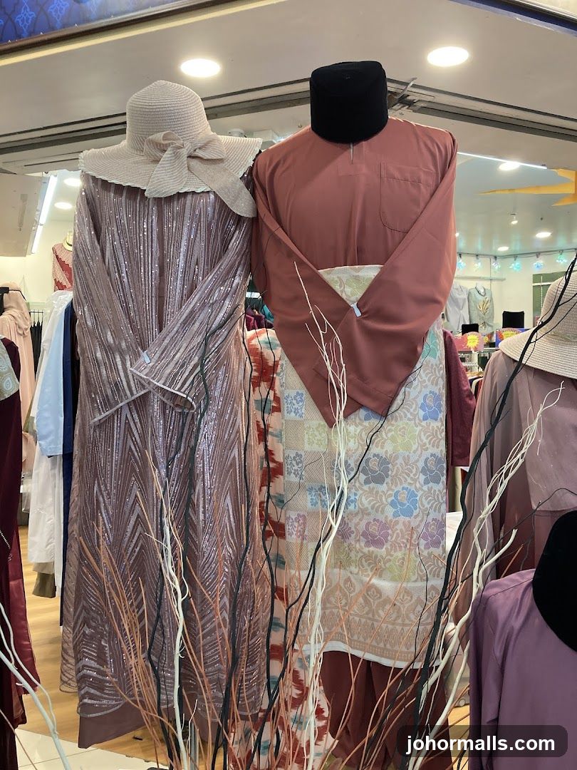 Mannequins in traditional attire