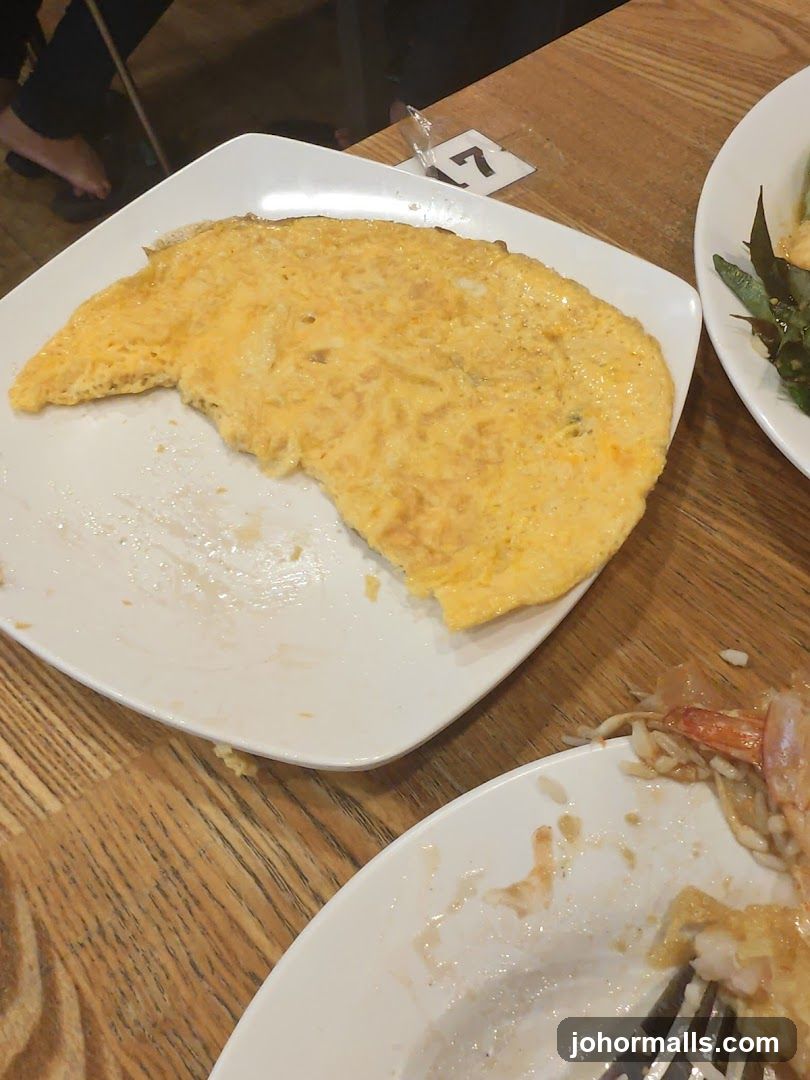 Omelette on a Plate