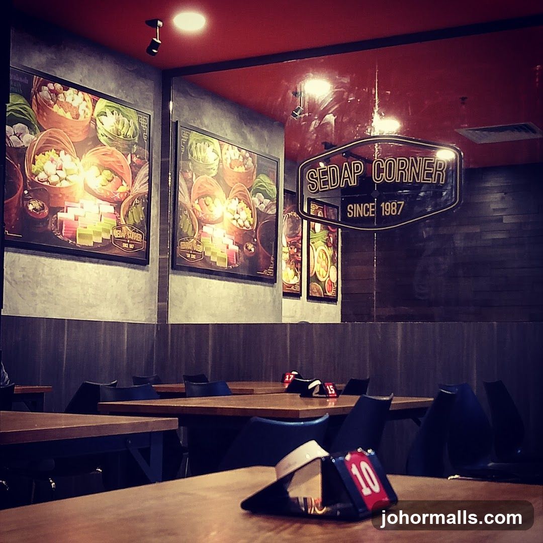 Restaurant Interior with Artwork and Signage