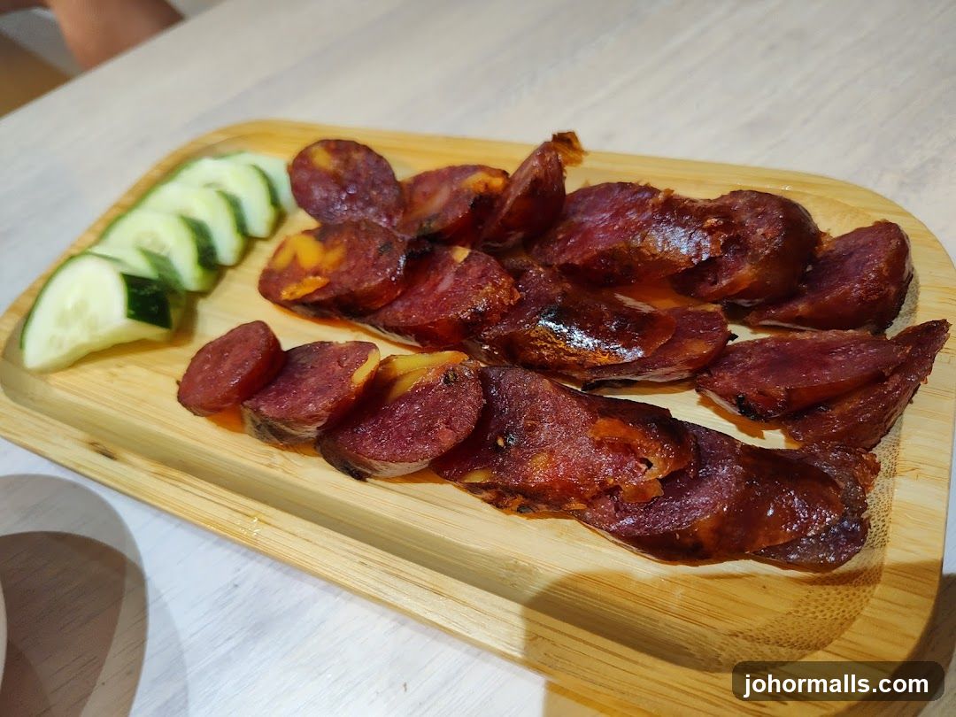 Sliced Sausage and Cucumber