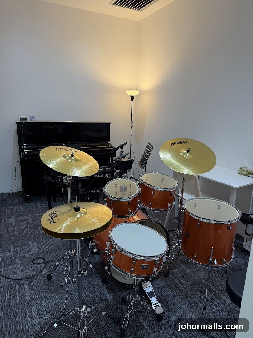 Drum Set and Piano