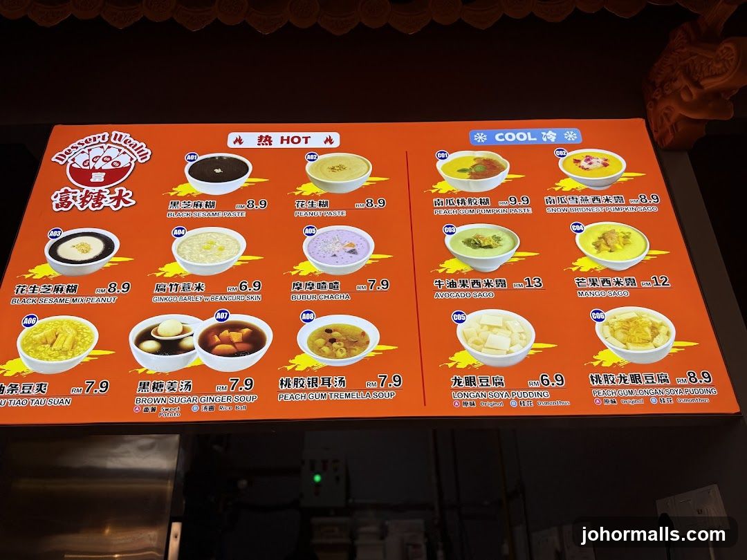 Dessert Wealth Menu