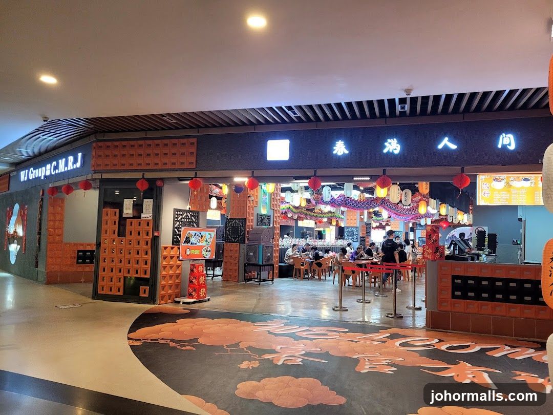Restaurant Interior with Chinese Decorations