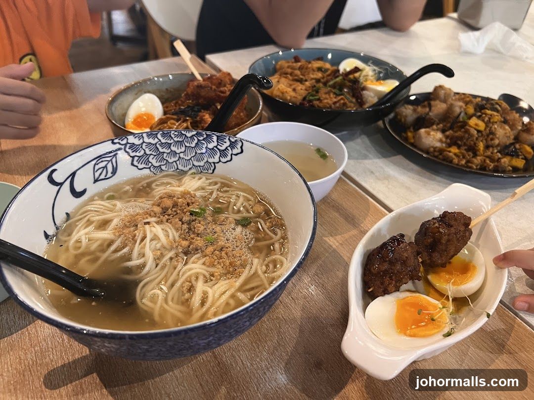 Table with various dishes