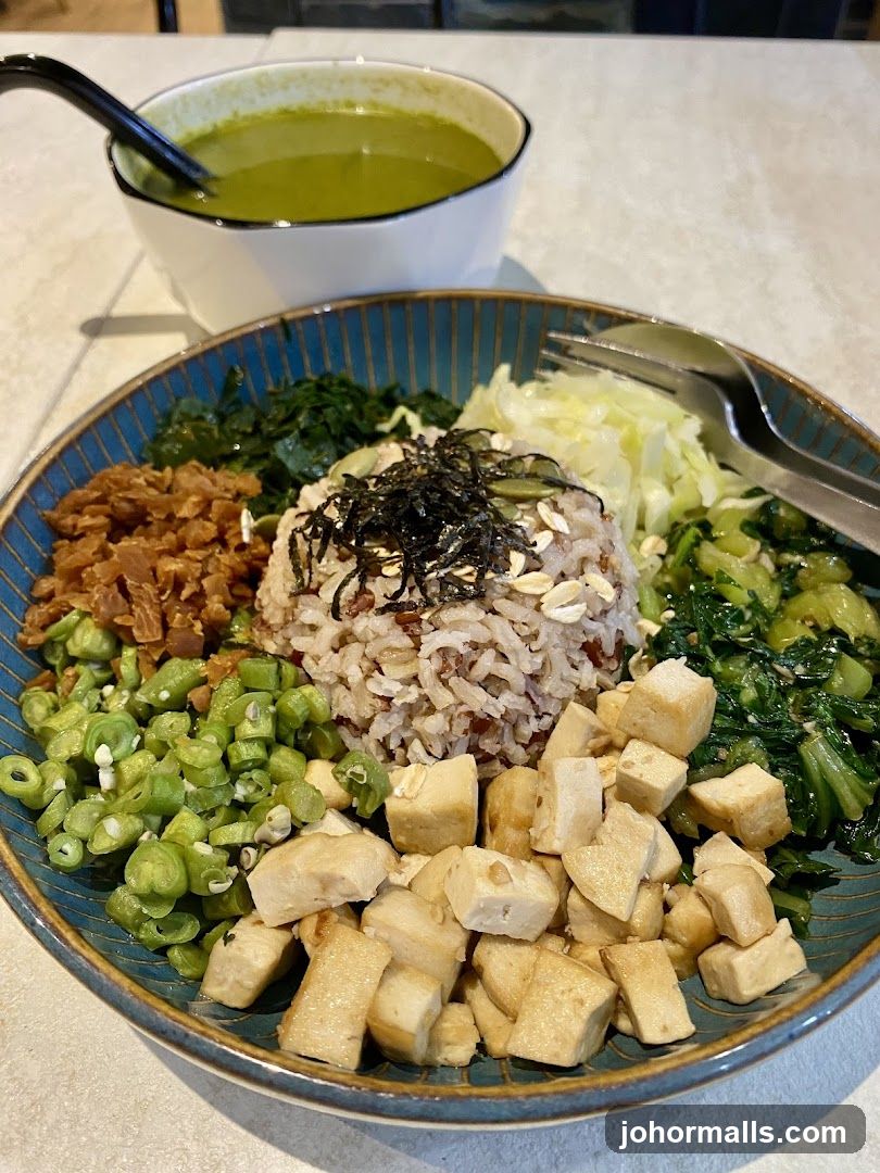 Healthy Rice Bowl with Soup