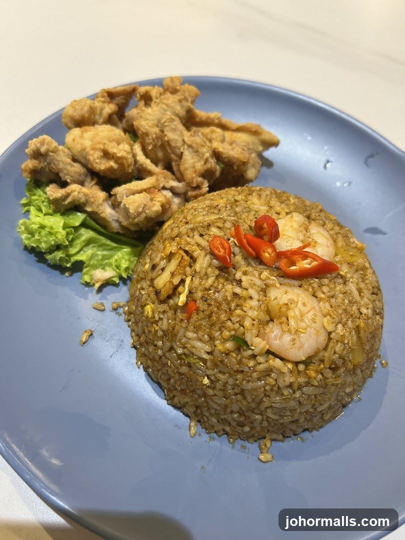 Fried Rice with Crispy Chicken