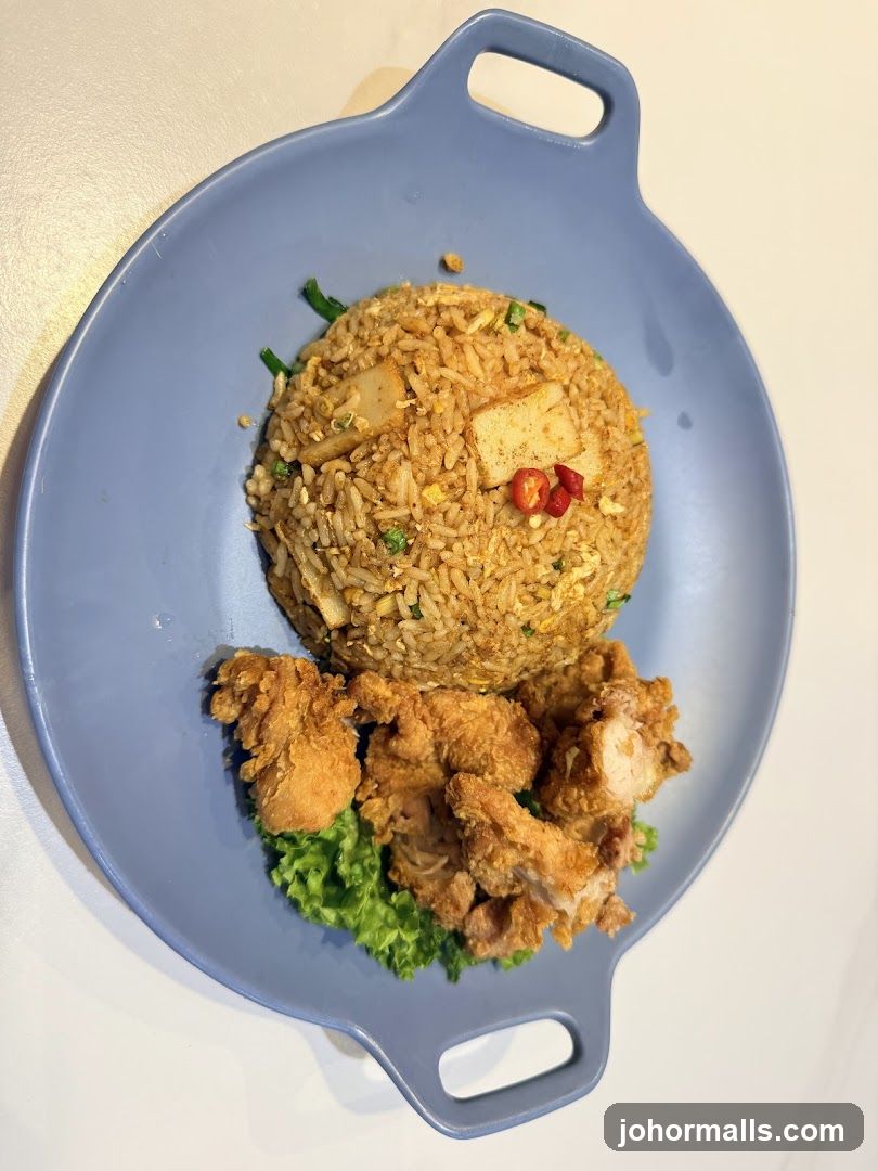 Fried Rice with Crispy Chicken