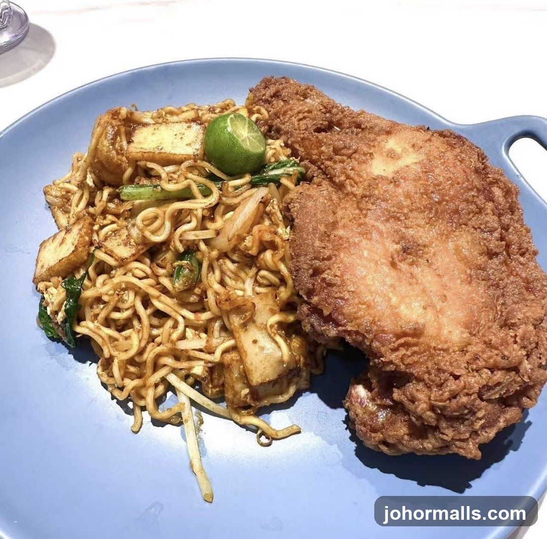Fried Chicken and Noodles