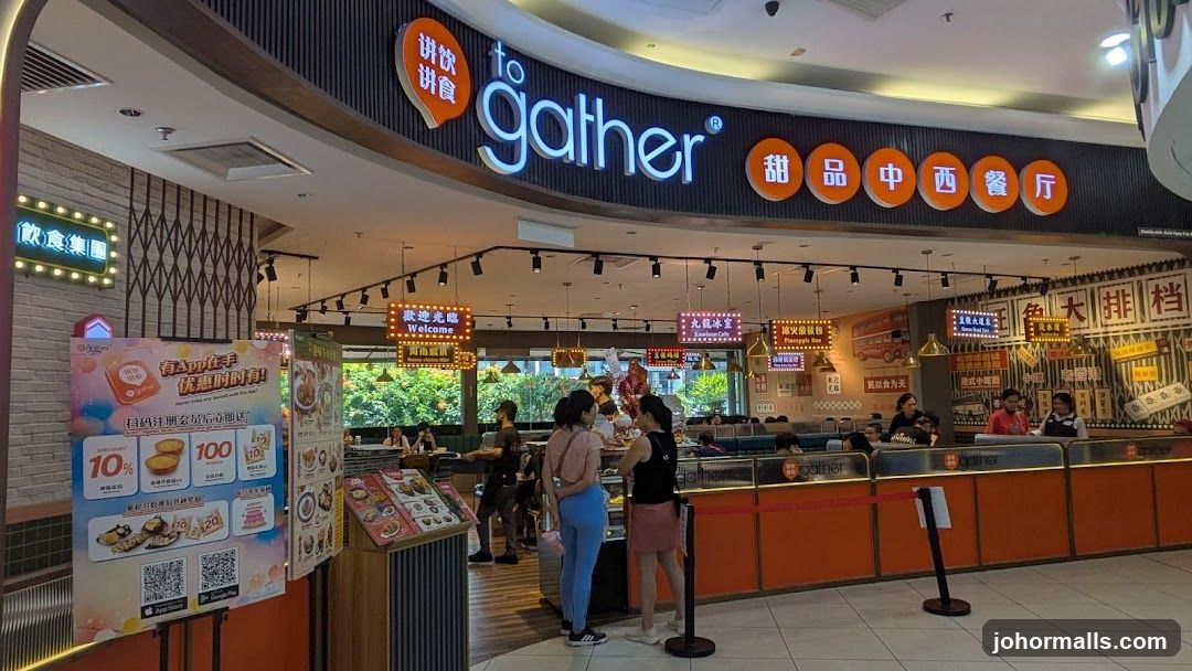 Restaurant Interior with Signage