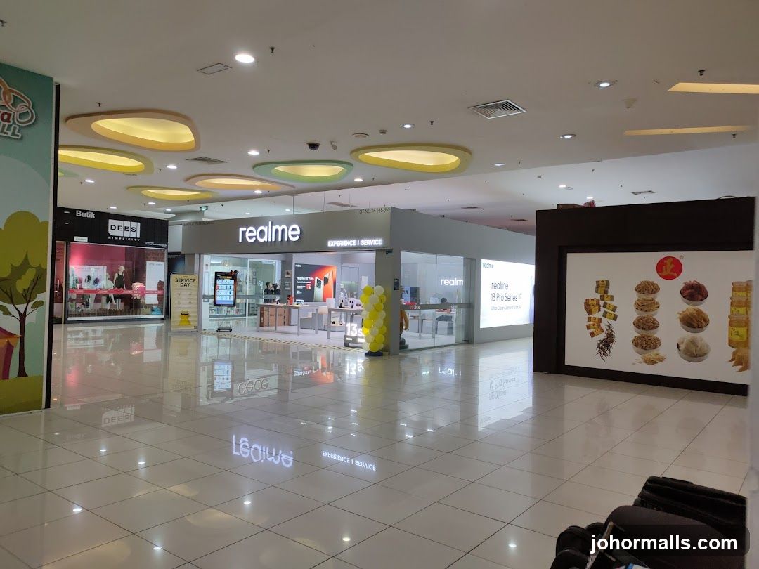 Mall Interior with Storefronts