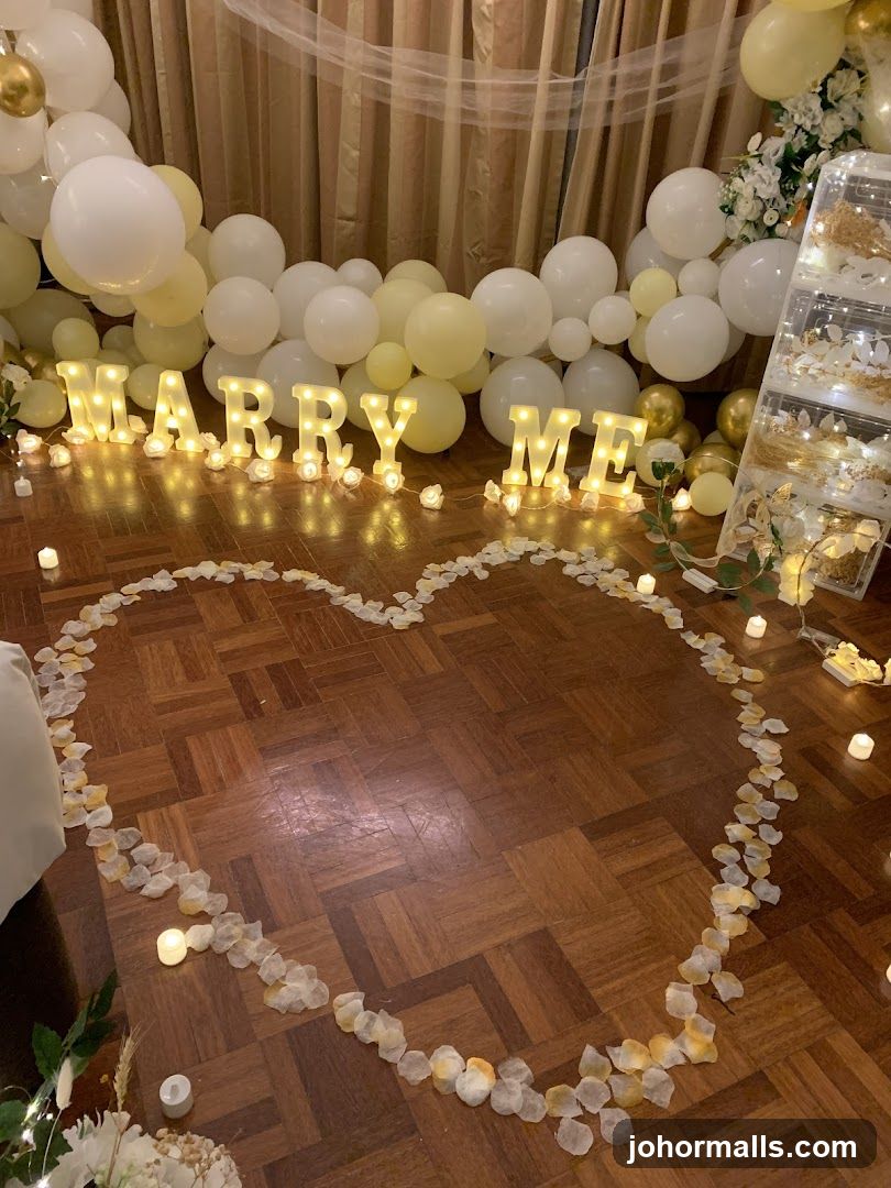Marry Me Proposal Setup