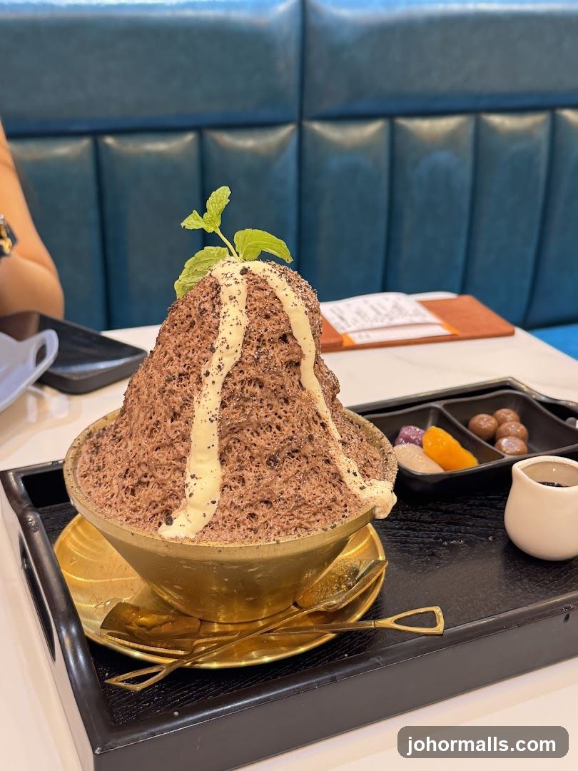 Chocolate Shaved Ice Dessert