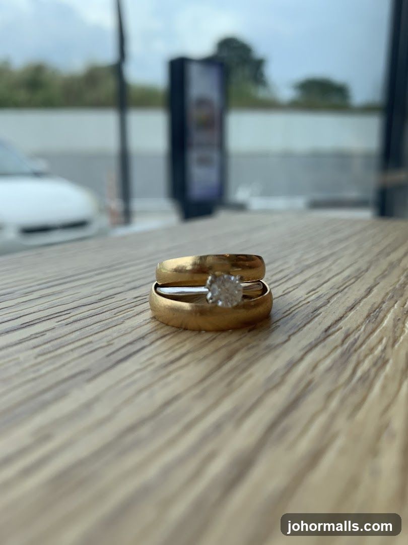 Wedding Rings on Table
