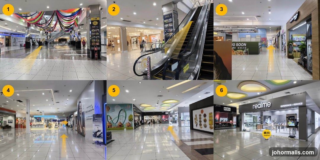 Mall Interior with Storefronts