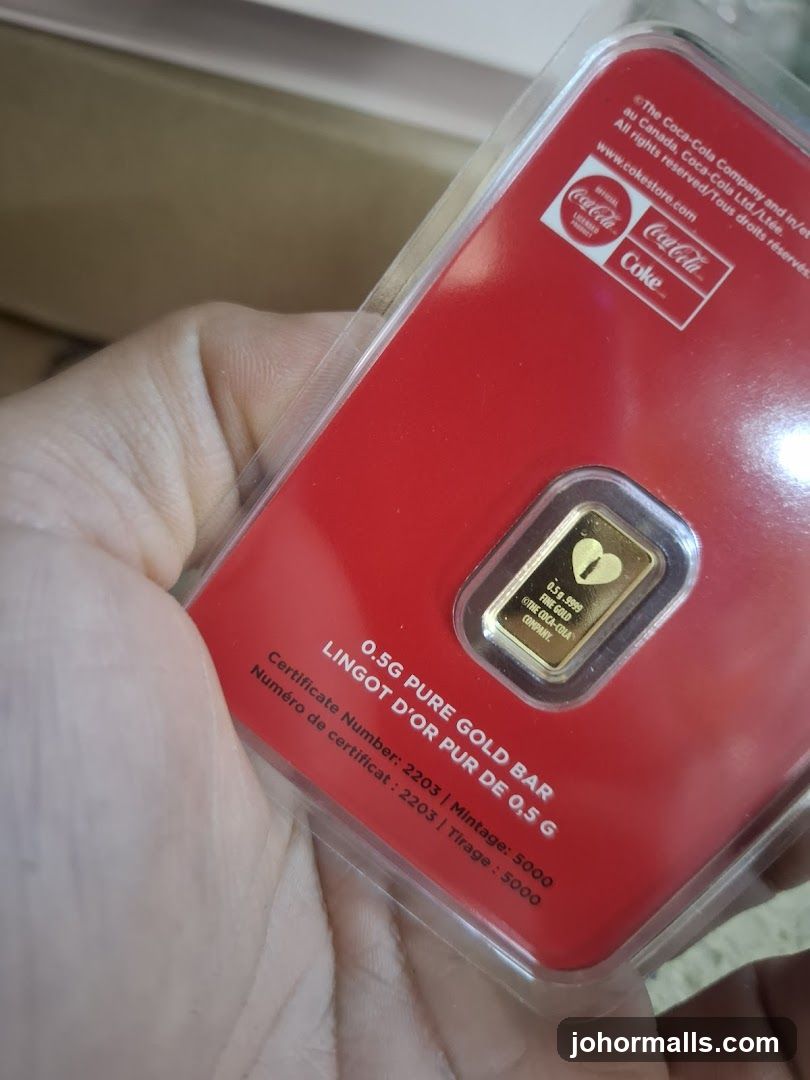 Coca-Cola Branded Gold Bar