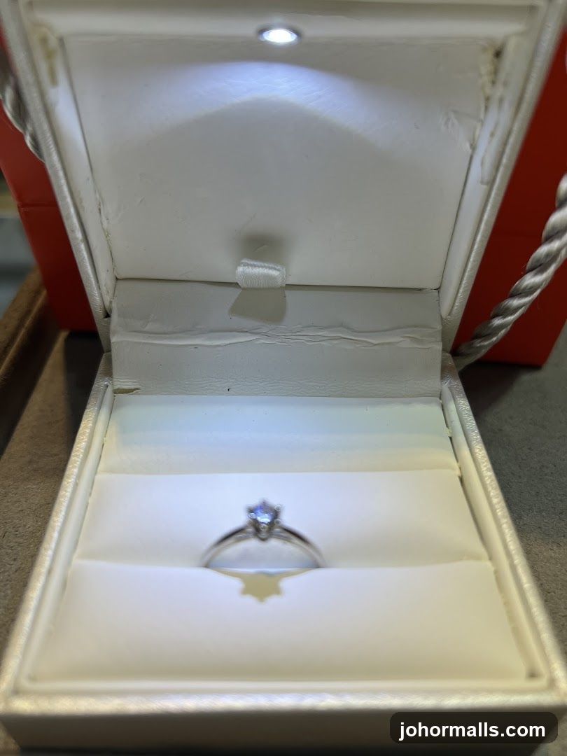 Diamond Ring in a Jewelry Box