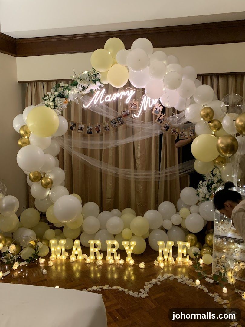 Marry Me Proposal Setup