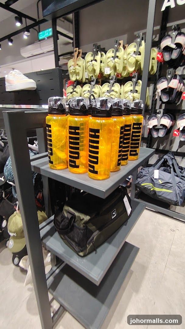 Puma Water Bottles and Sandals