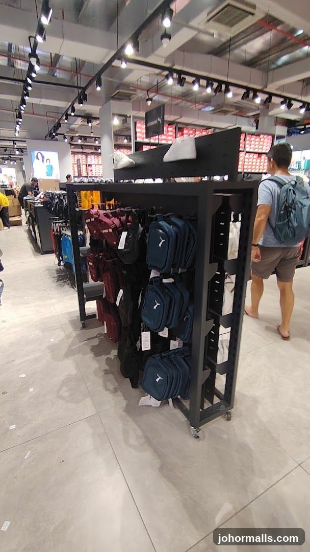 Store Display of Bags and Shoes