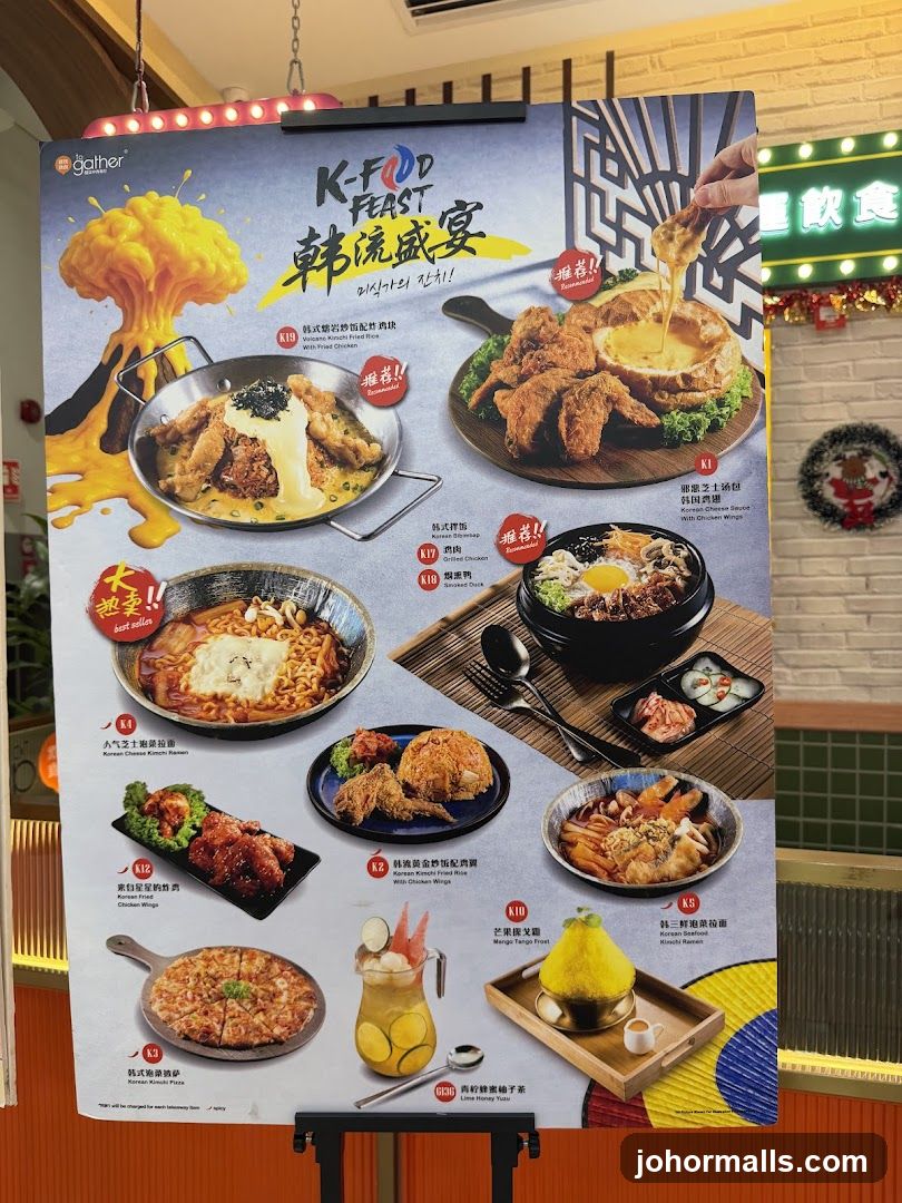 K-Food Feast Menu