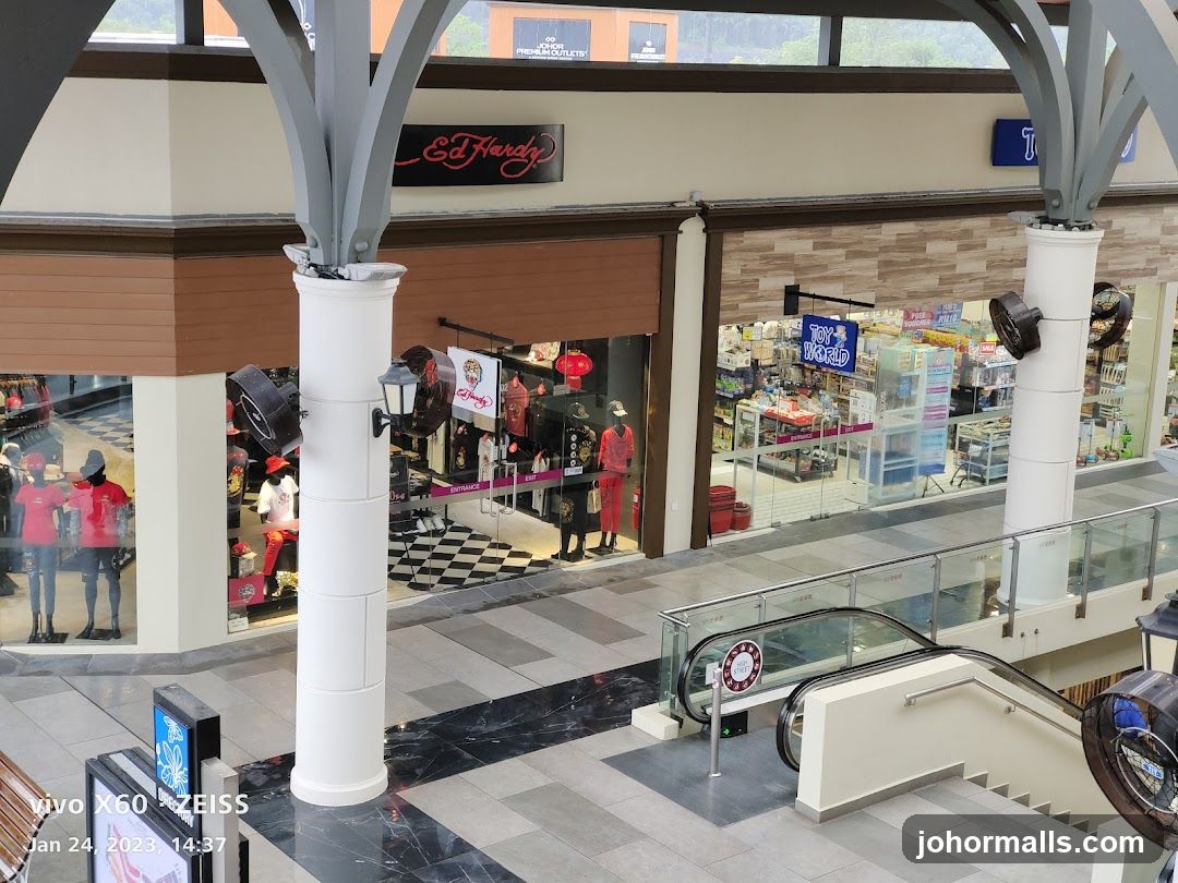 Mall Interior with Shops