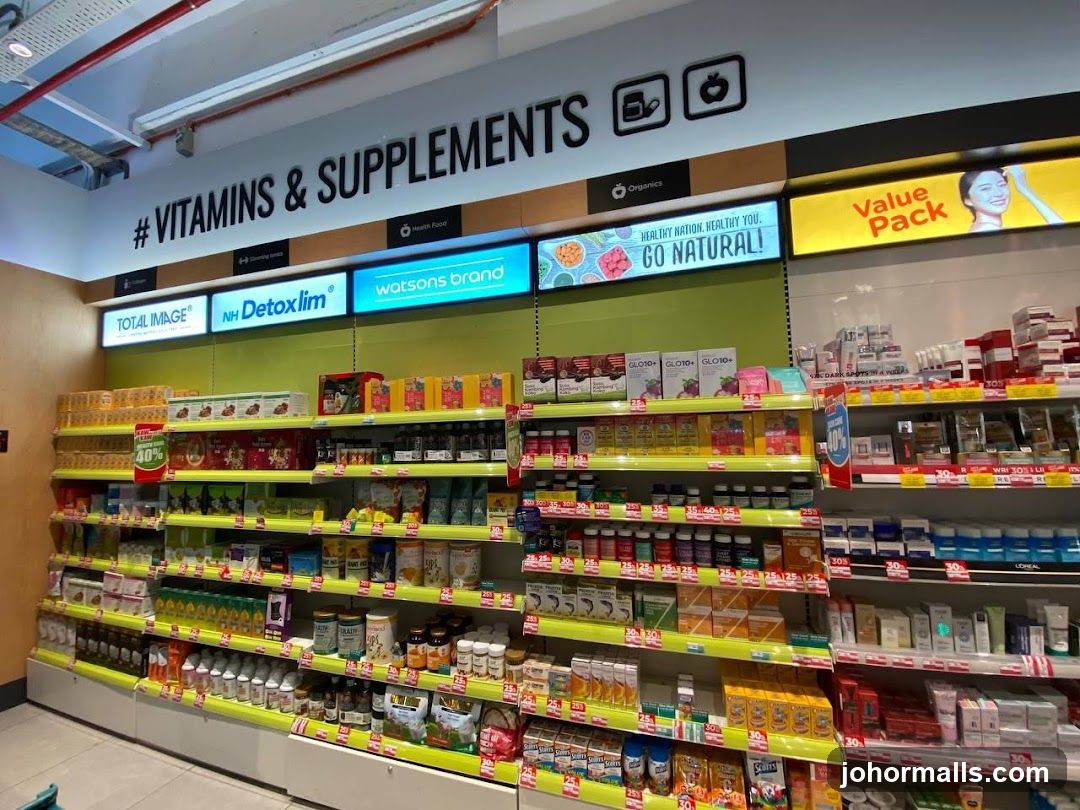 Vitamins and Supplements Aisle