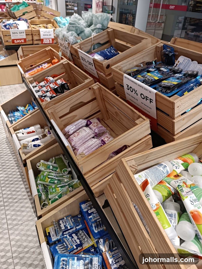 Sale Display of Personal Care Products