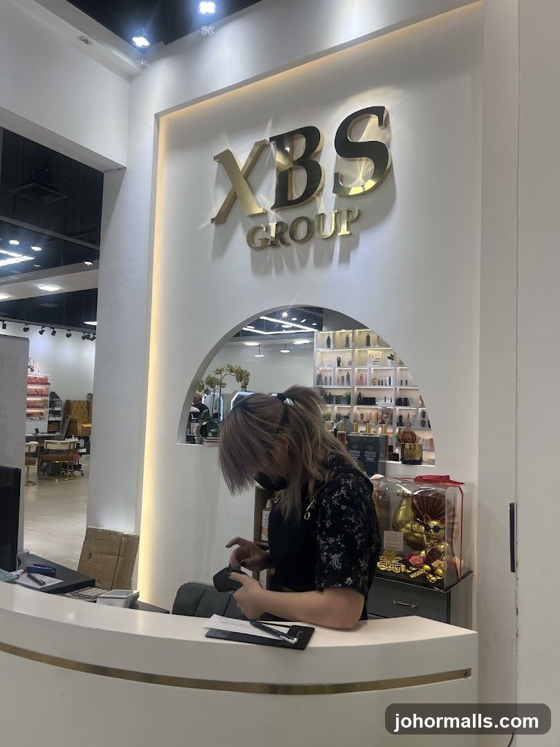 Reception Area with XBS GROUP Signage