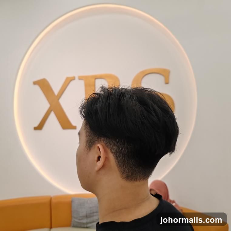 Man with a fresh haircut