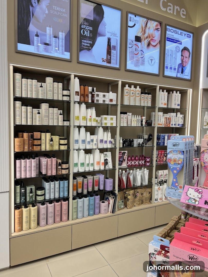 Hair Care Products Display
