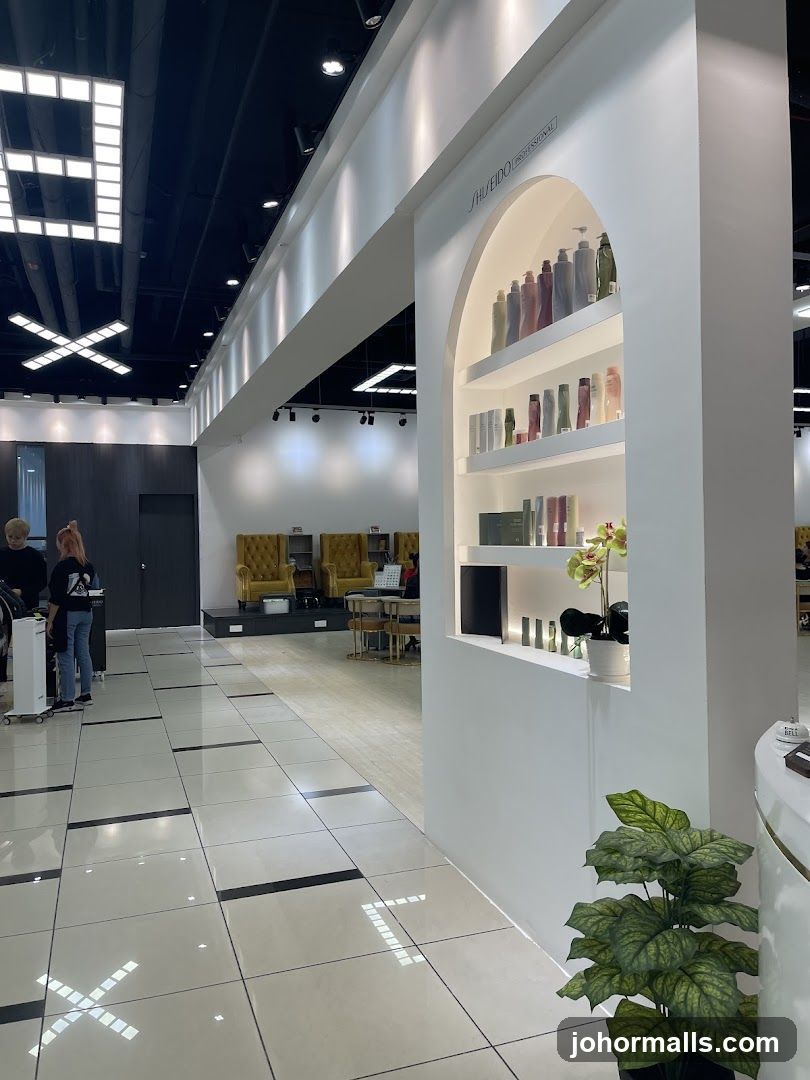 Salon Interior with Product Display