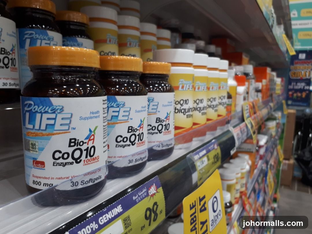 Health Supplements on Shelf