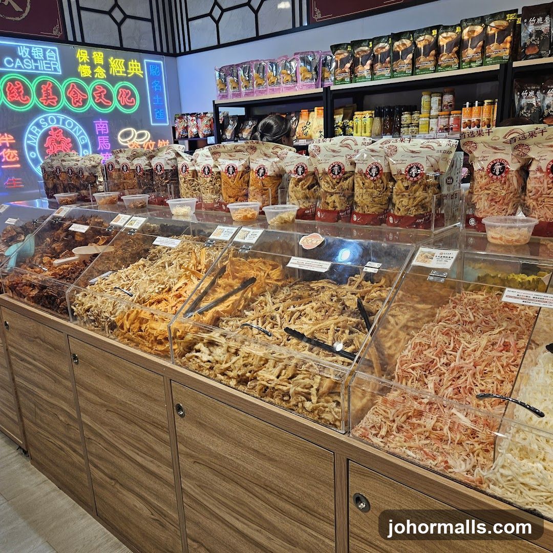 Dried Seafood and Snacks Display