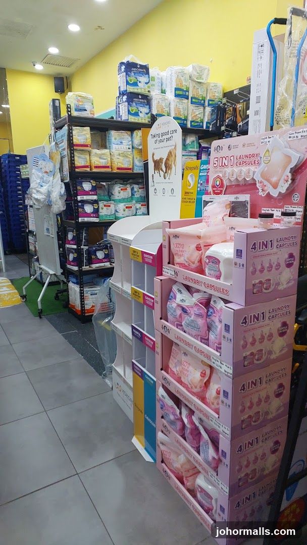 Pet Care and Laundry Products Display