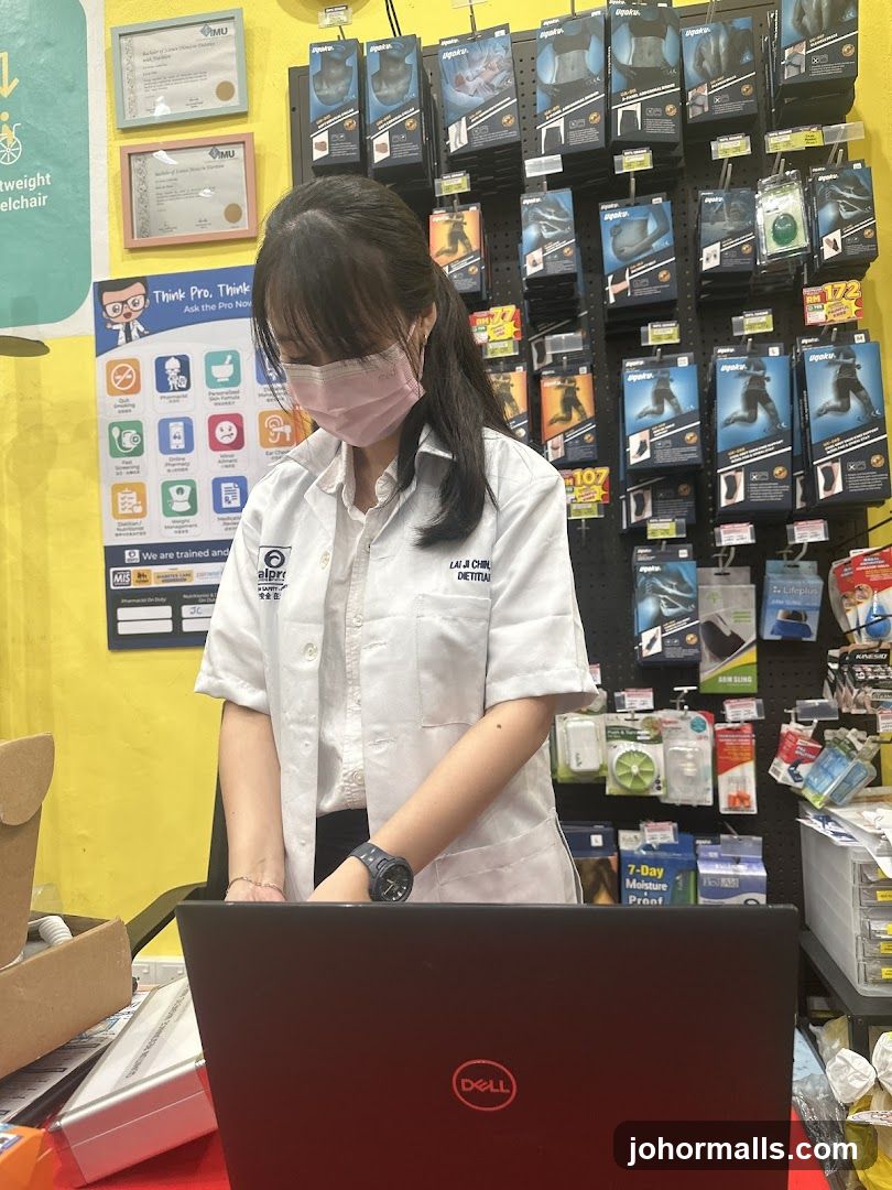 Dietitian at Counter