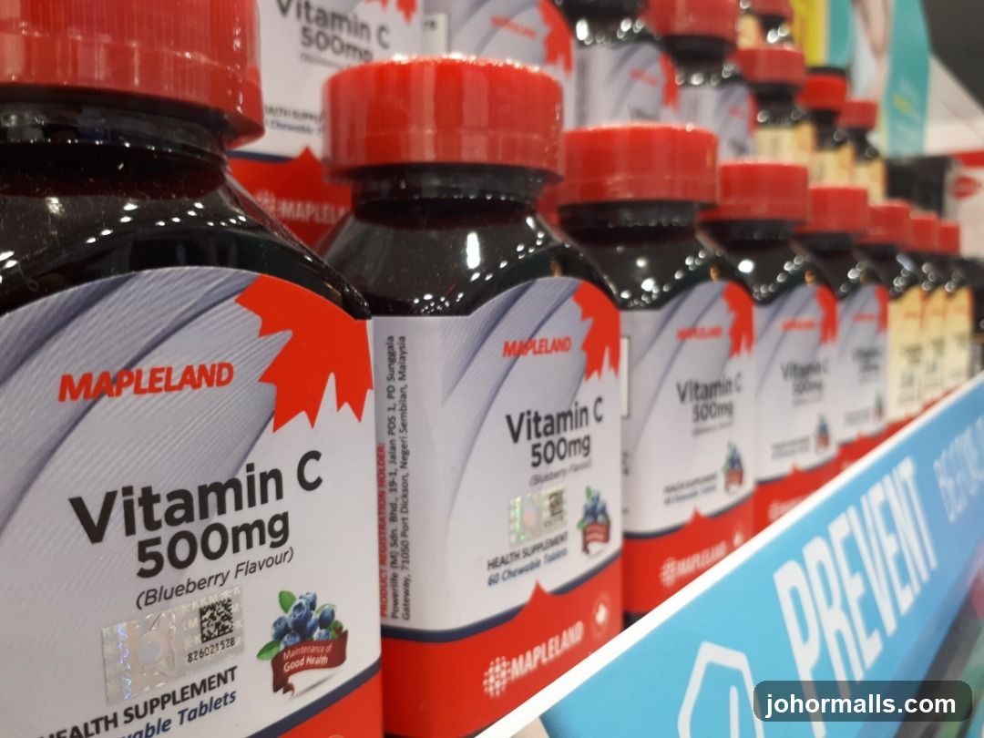 Mapleland Vitamin C Supplement Bottles