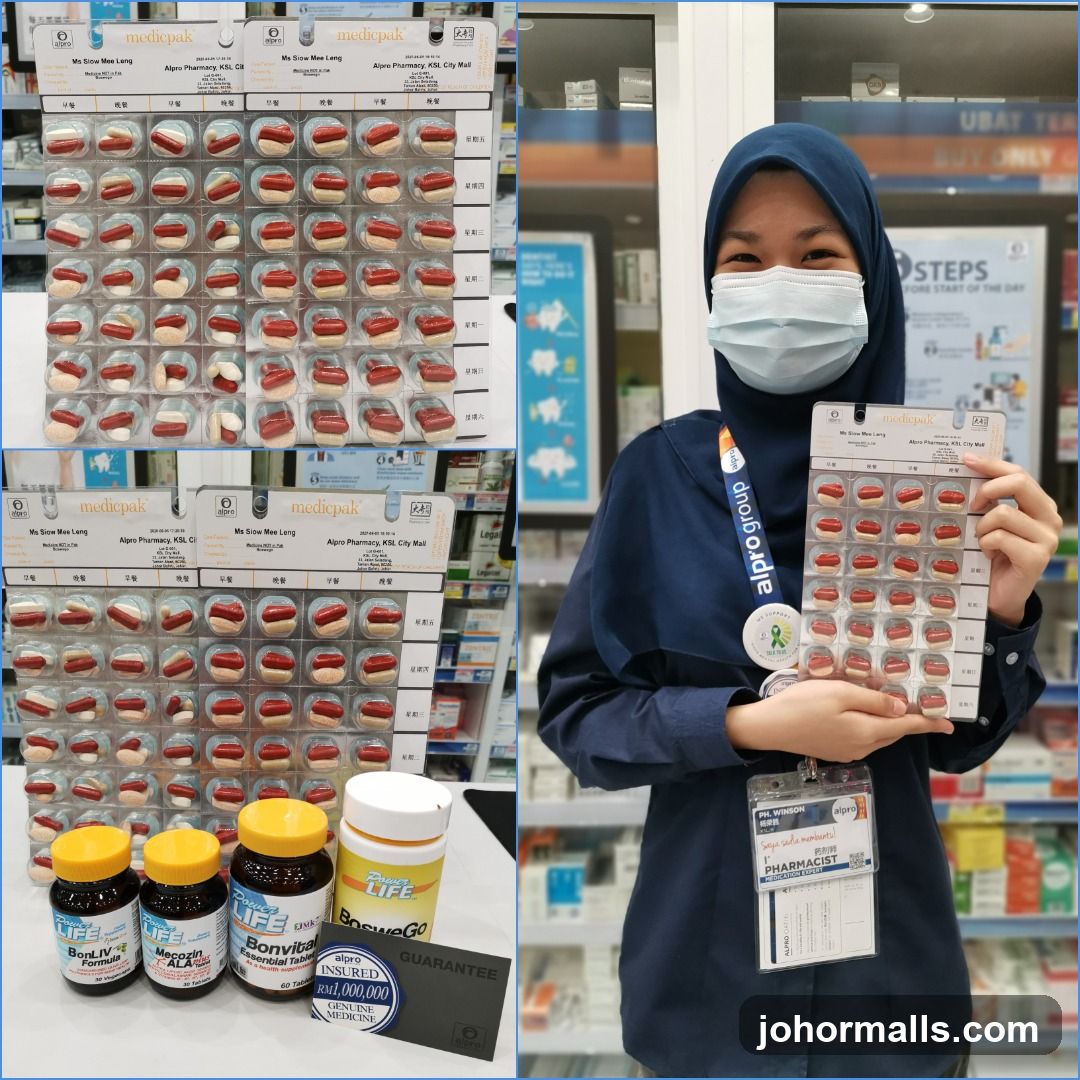 Pharmacist holding medication